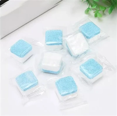 Tabletas de lavadora de salpicaduras